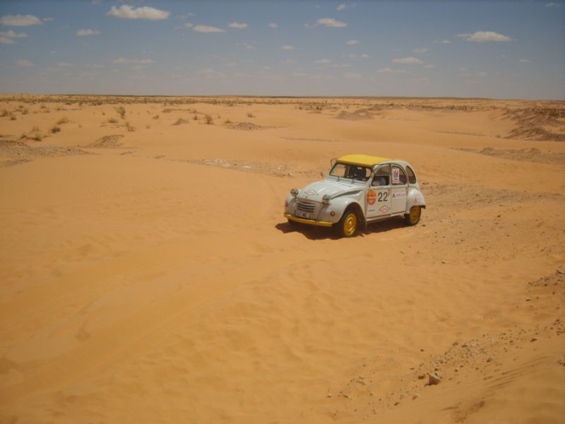 Deuche dans le sable